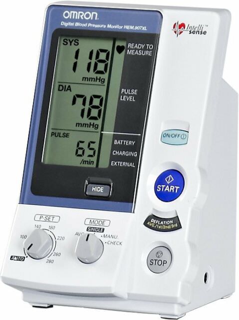 Blood Pressure Unit - Omron HEM 907XL IntelliSense Professional Digital ...