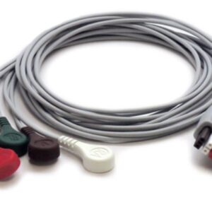 Patient Monitors ECG Leads Mobility Leadwires 5 Lead Snap AAMI 24"