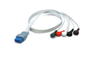 Patient Monitors ECG Leadwires 5 Lead Snap Disposable AAMI 24"