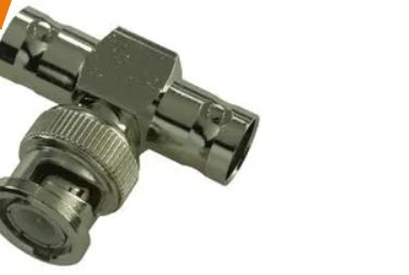 Biomedical Connectors Male BNC 'T' ADAPTOR NICKEL