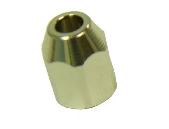 Dental Fitting - Syringe Tip Nut - Chrome