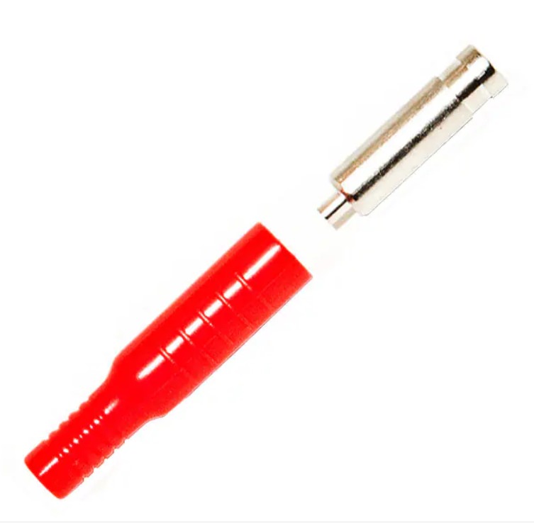 Connectors Female BANANA JACK 15A CRIMP SOLDER RED