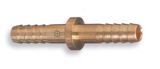 Pneumatic Parts Hose Splicer 3/8" hose barb 3/8" hose barb Brass