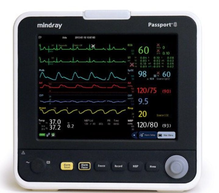 Patient Monitors Mindray Passport 8 Nellcor ECG NIBP RESP TEMP - TRH ...