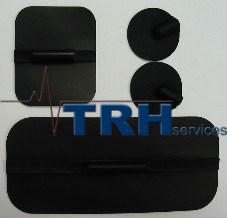 Electrode pads TENS EMS reusable 1" x 1"