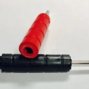 Physiotherapy Lead Wires BANANA (FEMALE) 0.082" PIN (MALE) CONVERTER RED