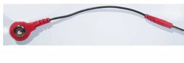 Physiotherapy Lead Wires "RED" MALE SNAP TO 0.080 PIN CONVERTER