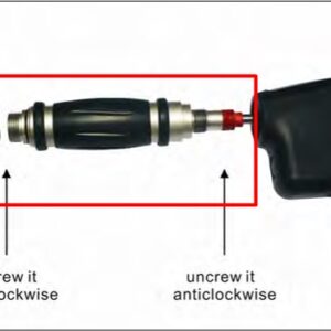 Modalities Shockwave Therapy Mettler AutoWave 695 Handpiece shaft with silicon cover