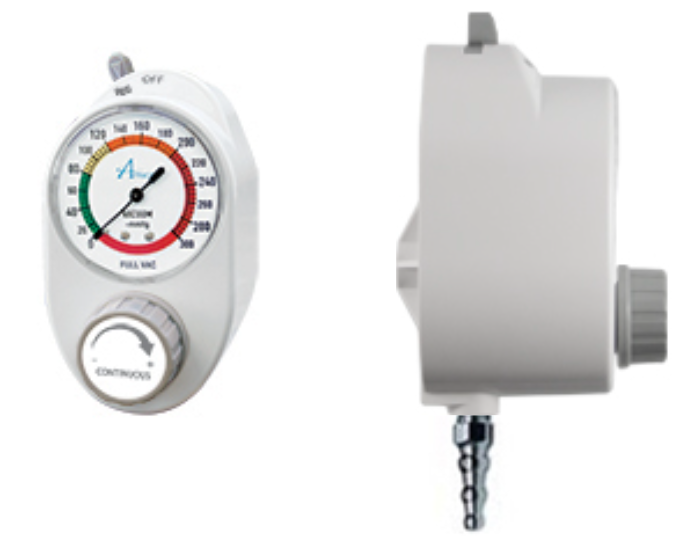 Medical Gas Systems Regulators Amico Scout Series Continuous 2 Mode Regulator Analog Tubing Nipple