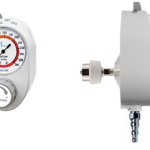 Medical Gas Systems Regulators Amico Scout Series Continuous 3 Mode Regulator Analog ISO Tubing nipple DISS Hex nut