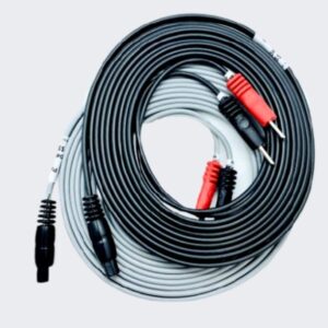 Physiotherapy Lead Wires 72" 2-COND BOND BLACK QUAD .040" SOCKETS DUAL PINS BLK RED to BLK