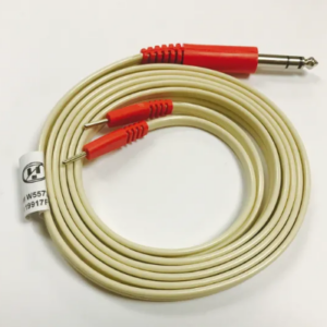 Lead wire Stereo phone plug to two pin ends