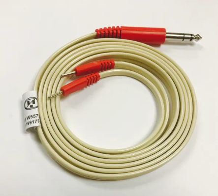 Lead wire Stereo phone plug to two pin ends